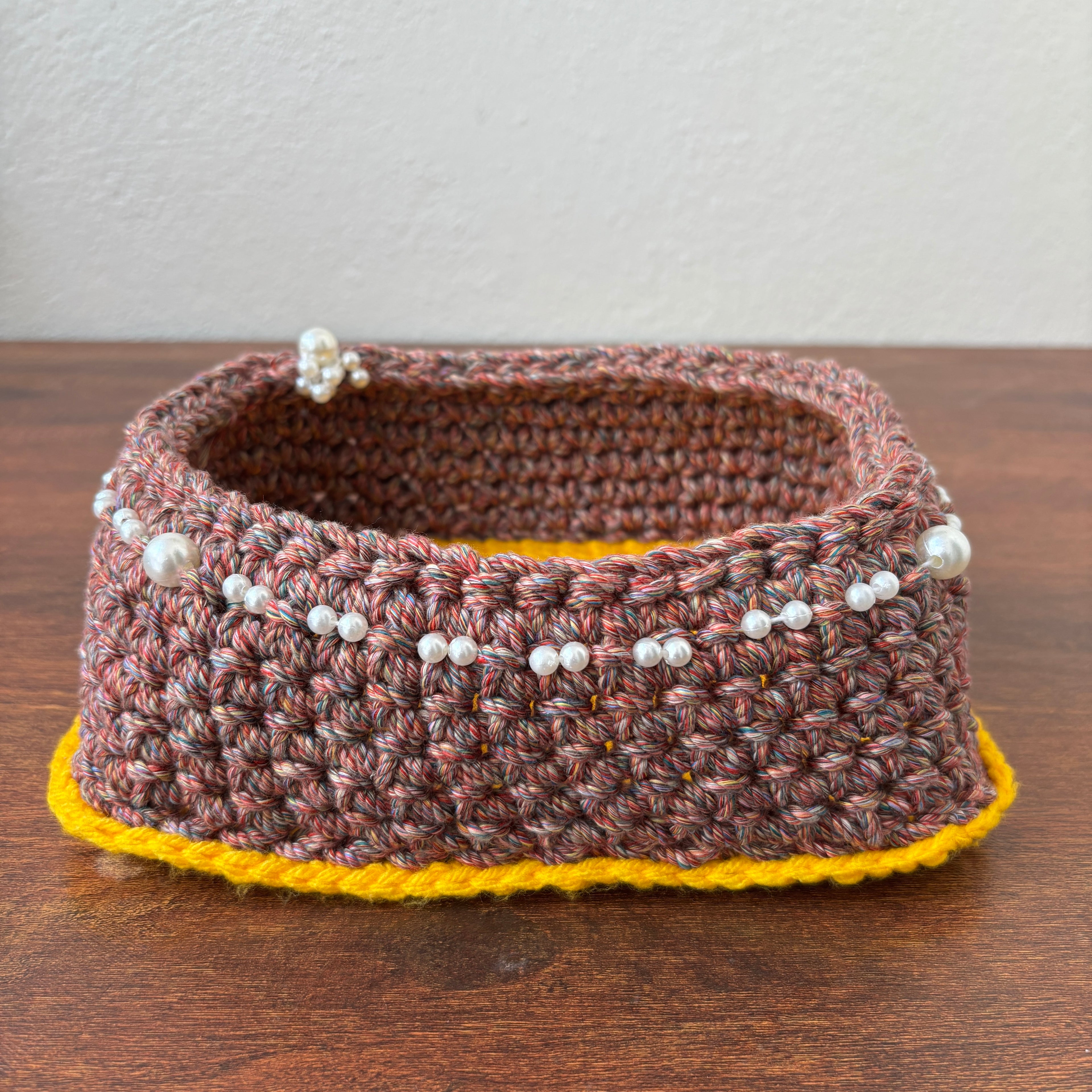 Brown Blossom Storage Tray