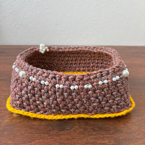 Brown Blossom Storage Tray
