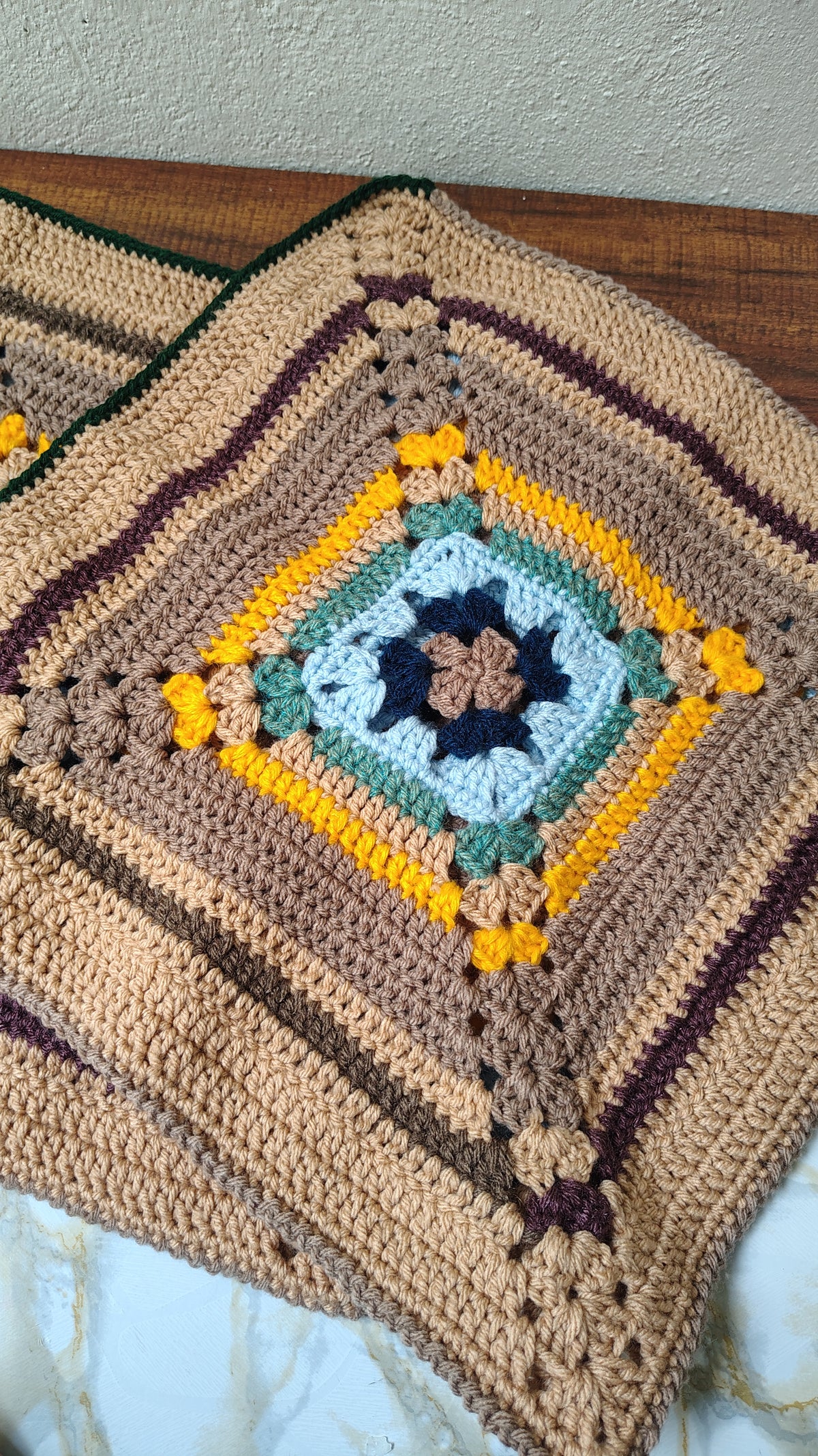 Crochet Cushion cover - Free Shipping