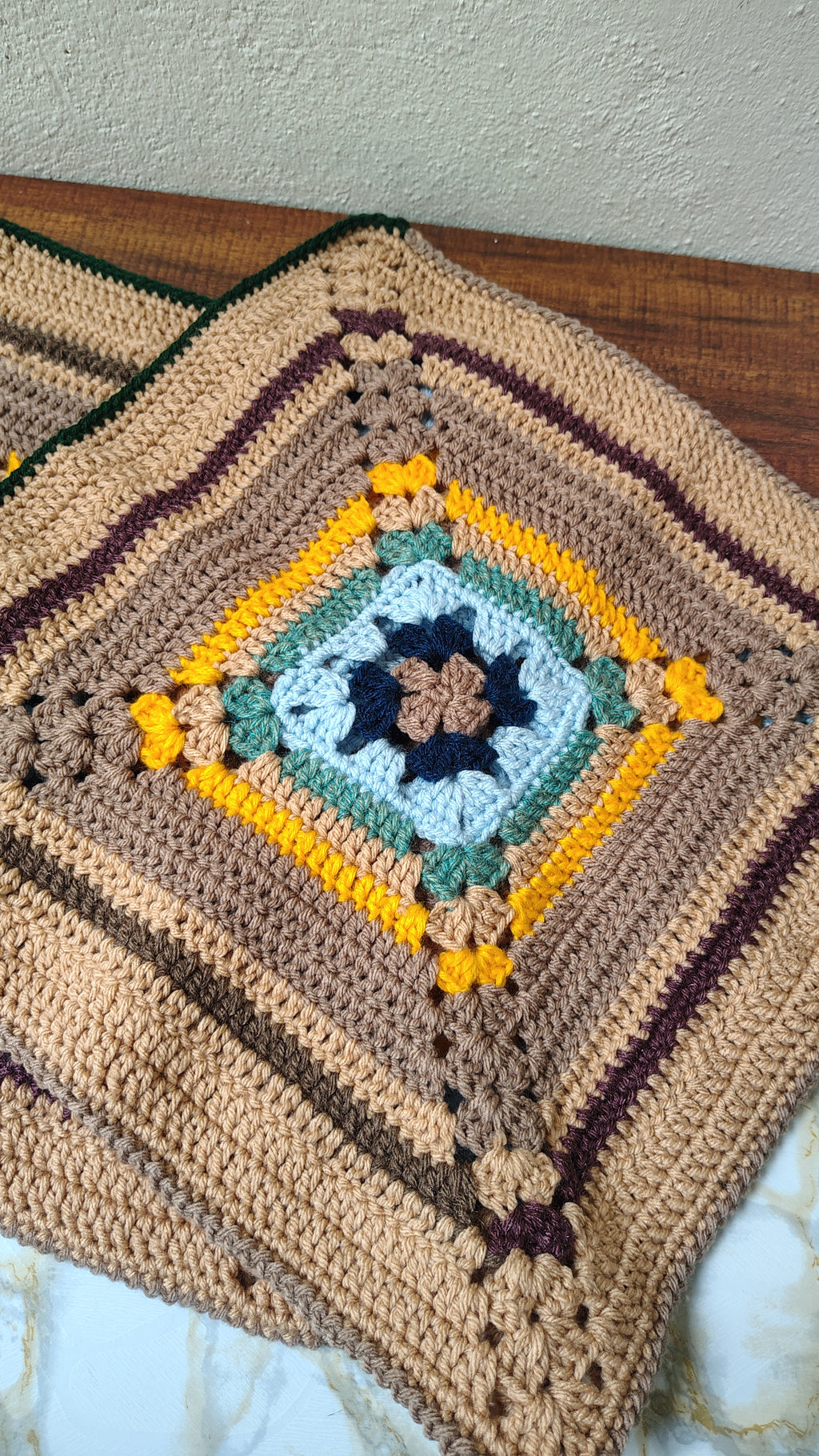 Crochet Cushion cover - Free Shipping