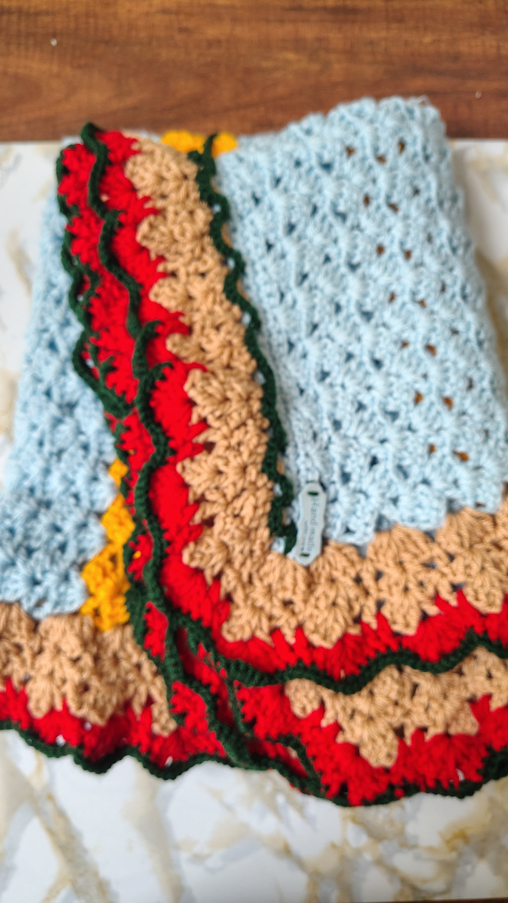 Crochet Coffee Table Topper - Free Shipping